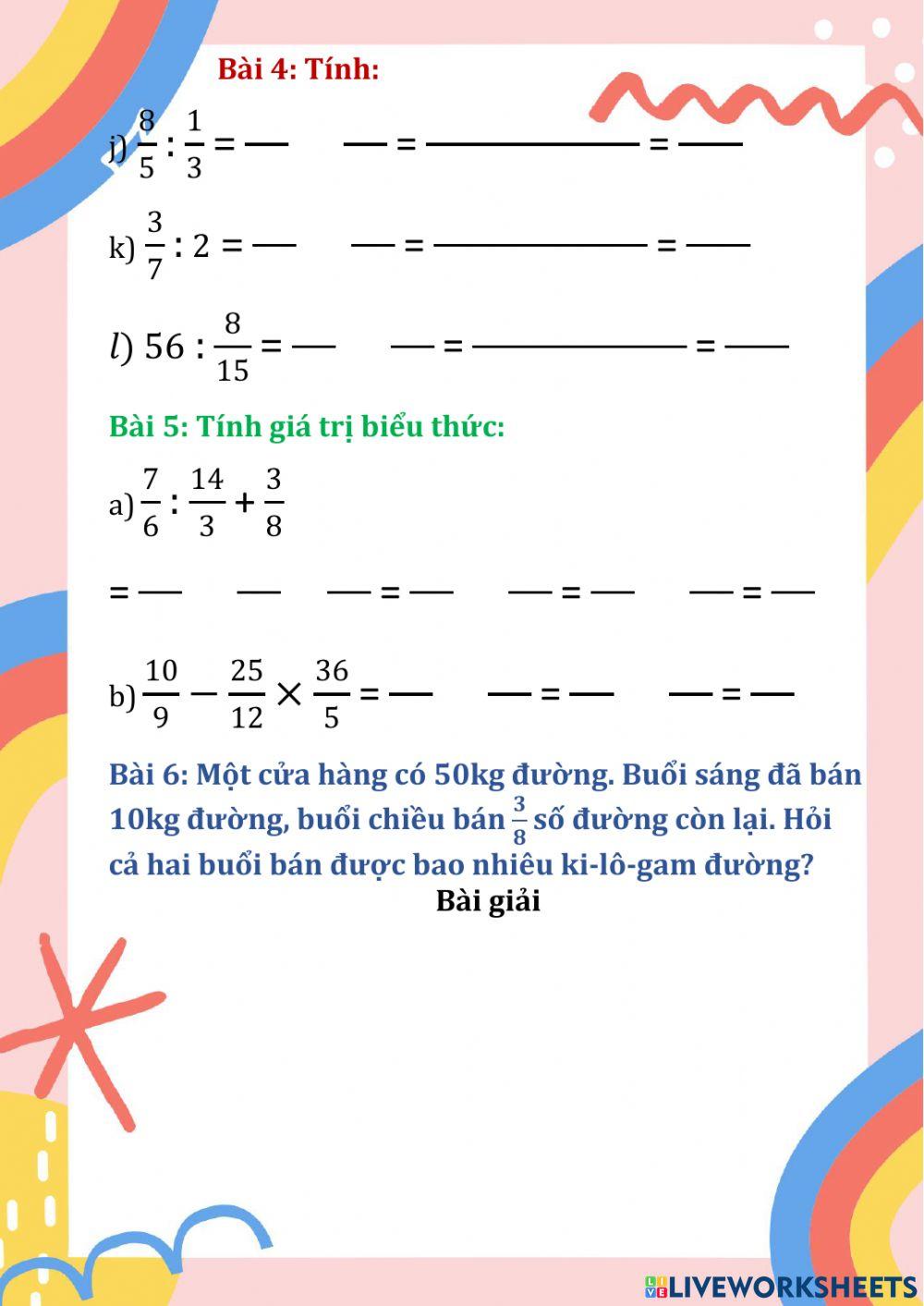 Toán Luyện tập chung lớp 4