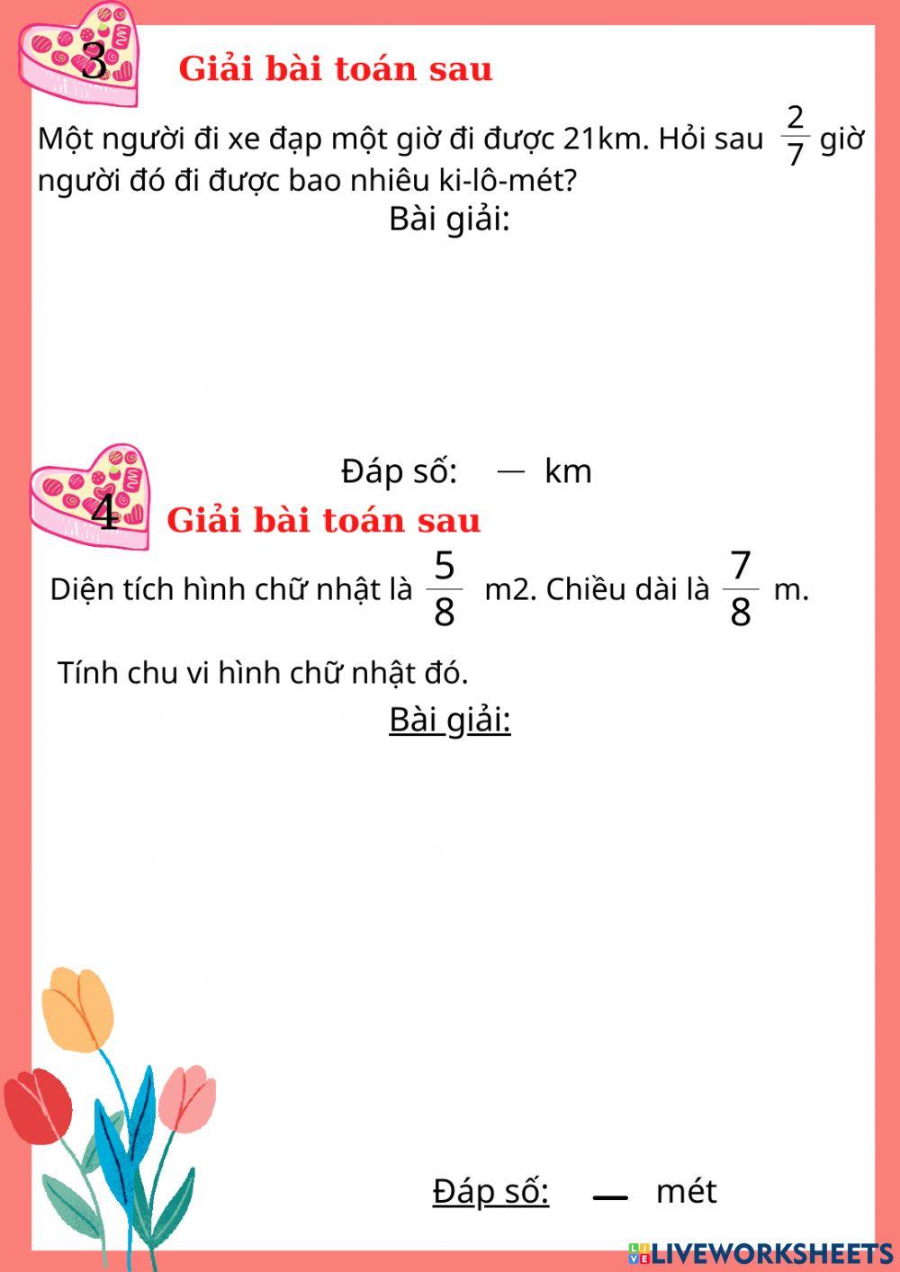 Phép chia phân số