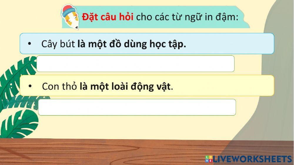 Ôn tập từ và câu