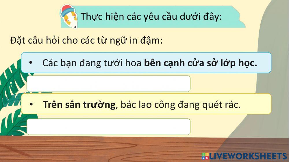 Ôn tập từ và câu