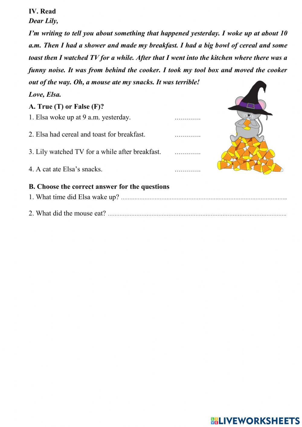 Worksheet 23.2.2022