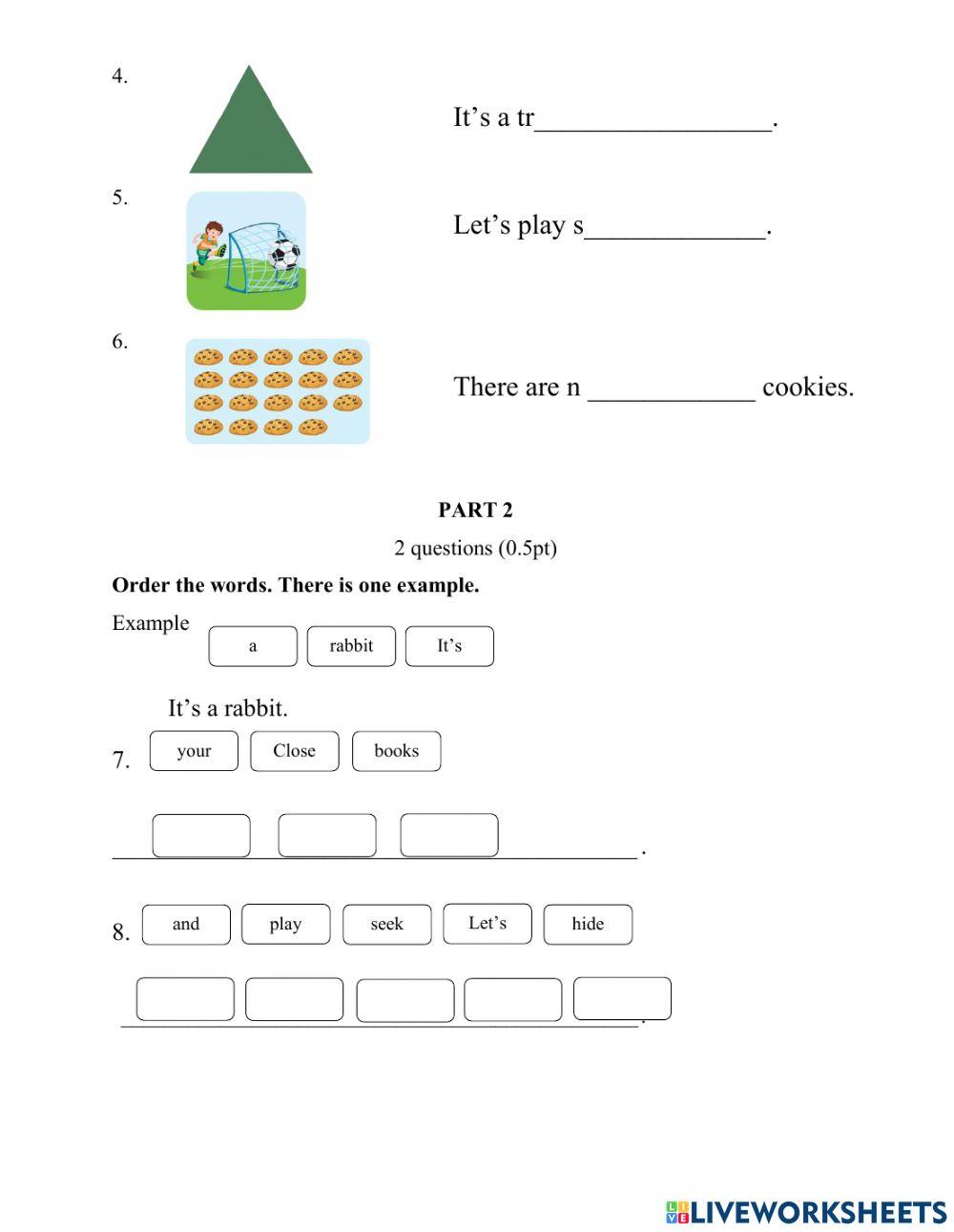 SM2 - Sem1 Test - Writing