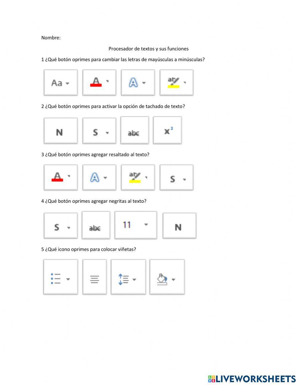 Informatica procesador de textos