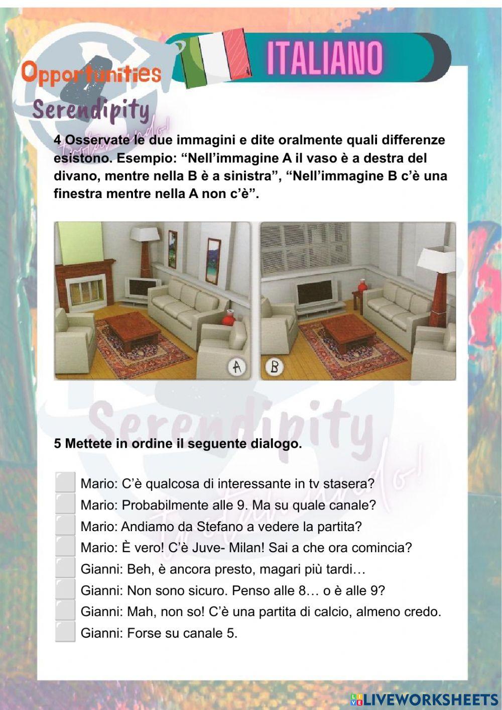 Progetto Italiano clase 13