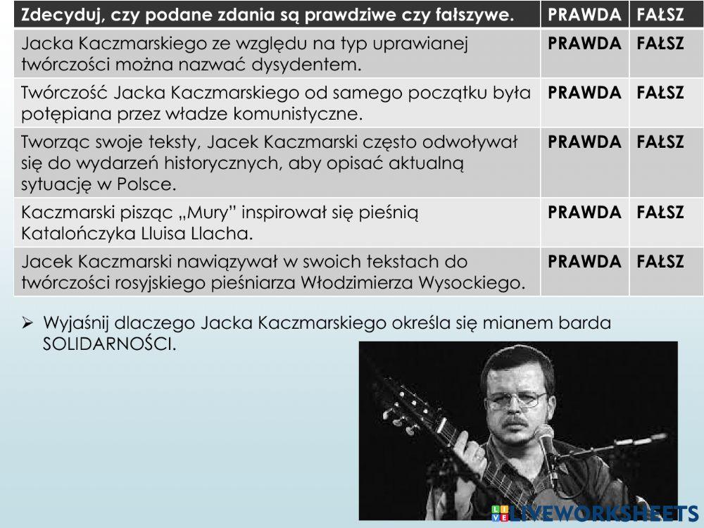 Jacek Kaczmarski -Mury-