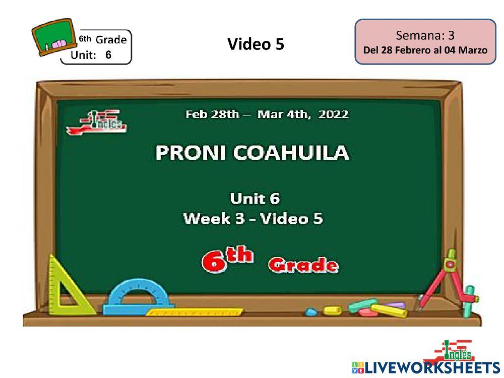 6th Grade-Unit6-wk3
