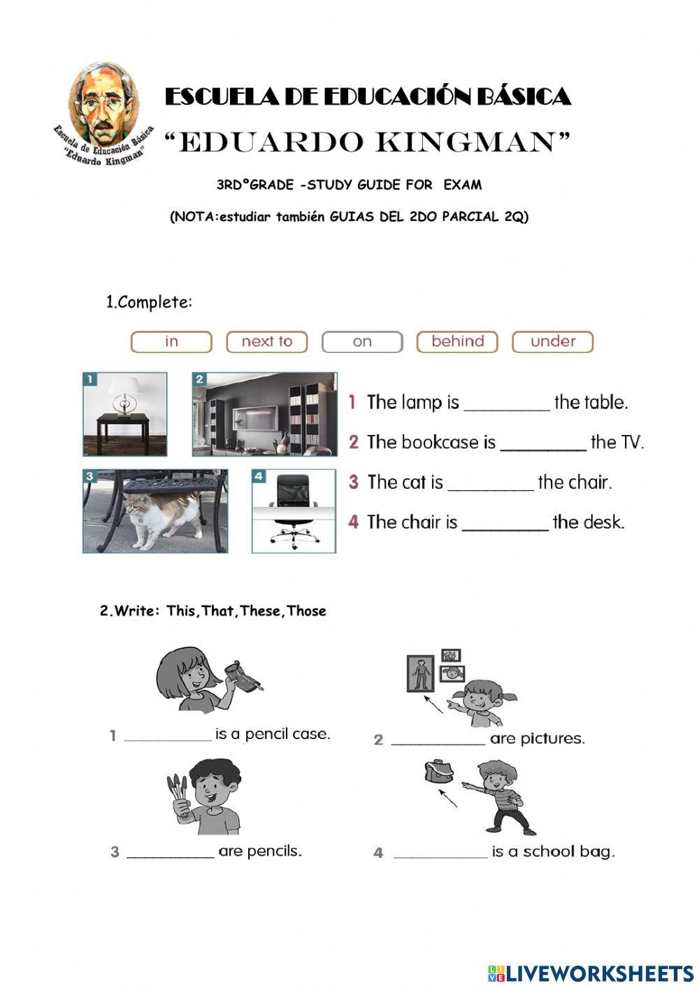 Study guide 3rd for exam