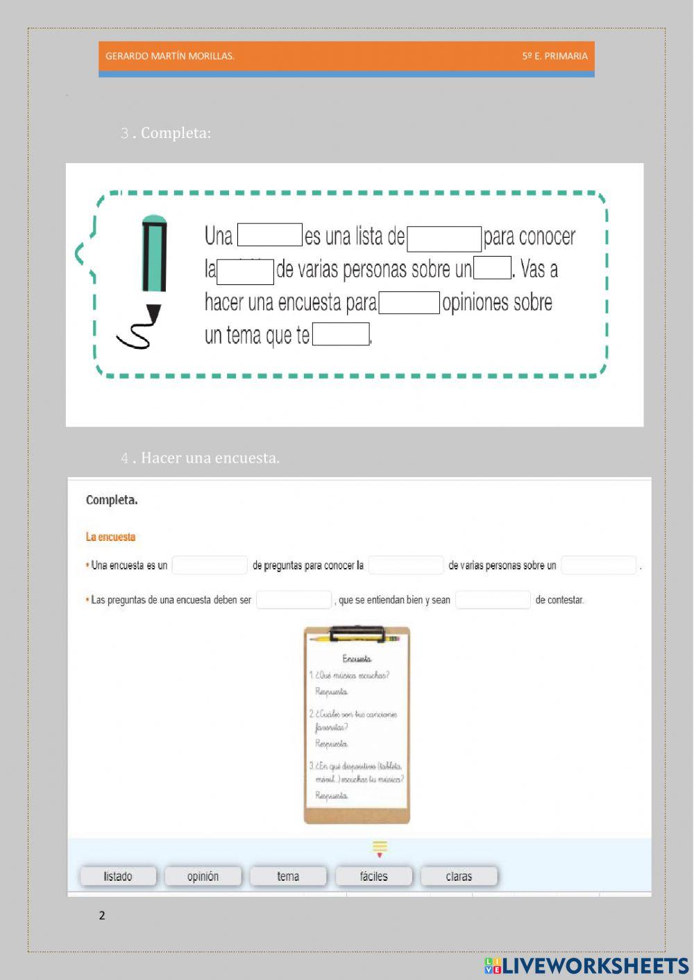 Escritura. Tarea 17.