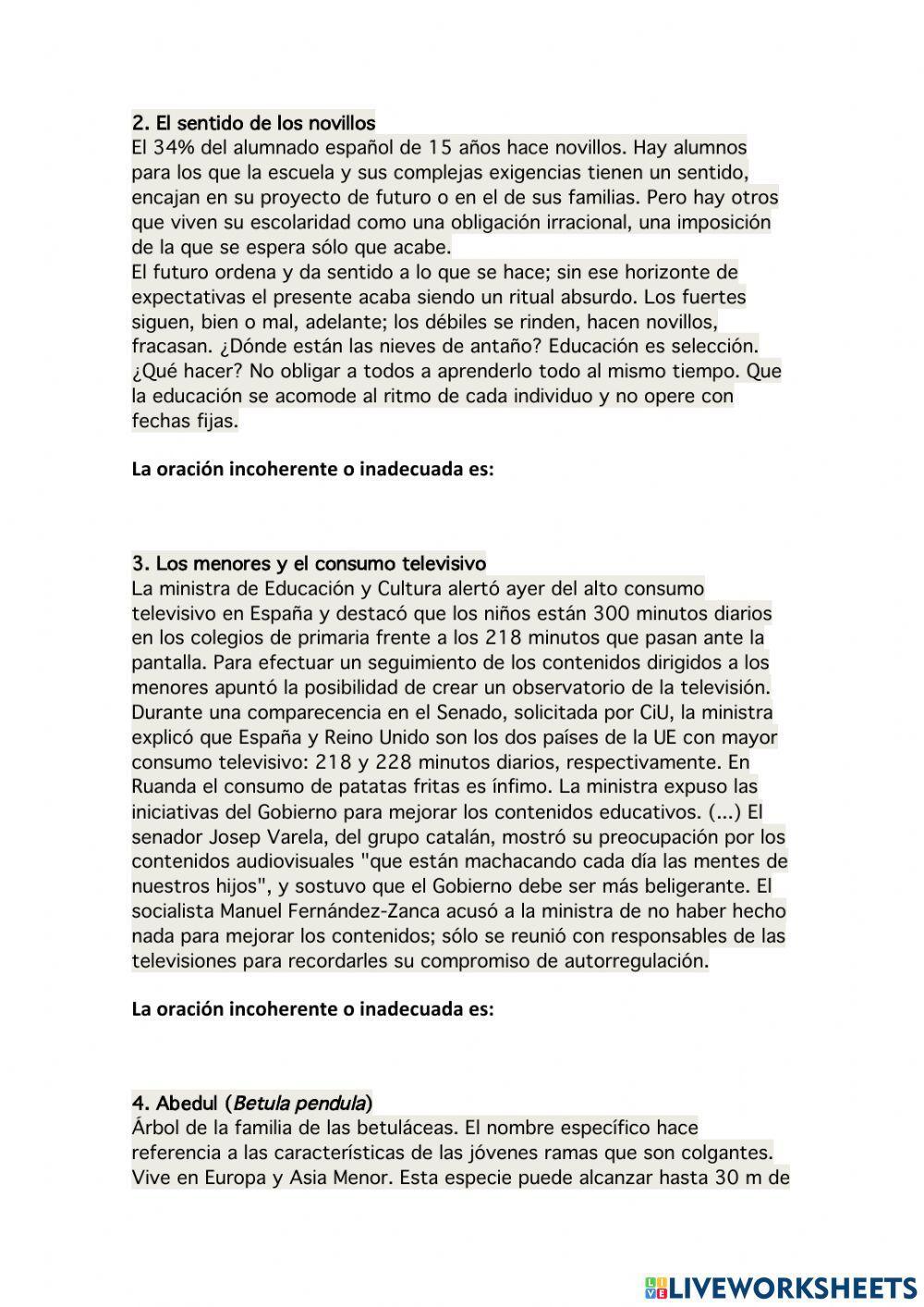 Coherencia y cohesión