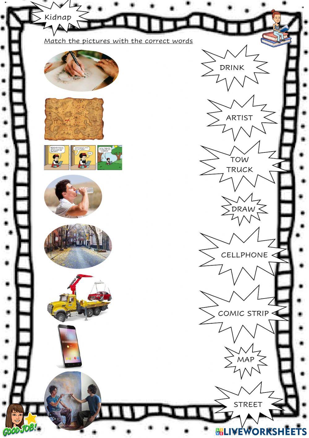 Vocabulary on Kidnap pp 4&5