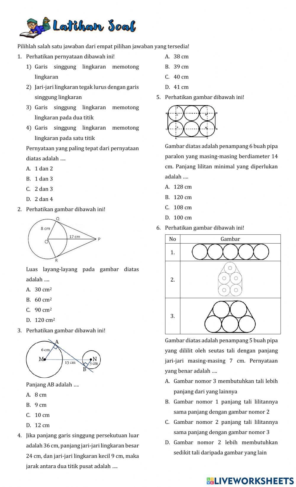 Garis singgung lingkaran