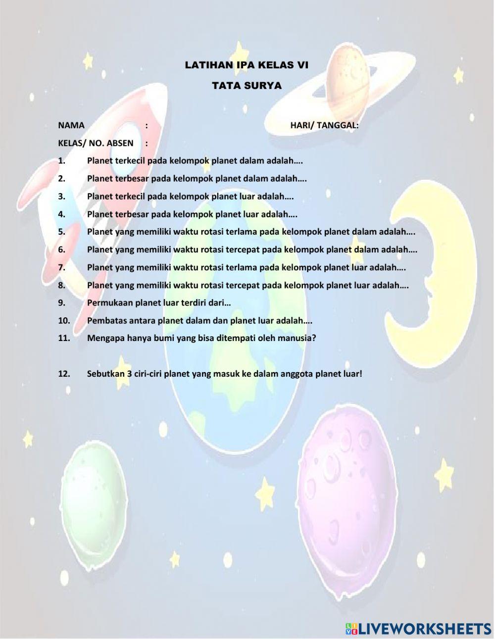 Planet dalam dan planet luar