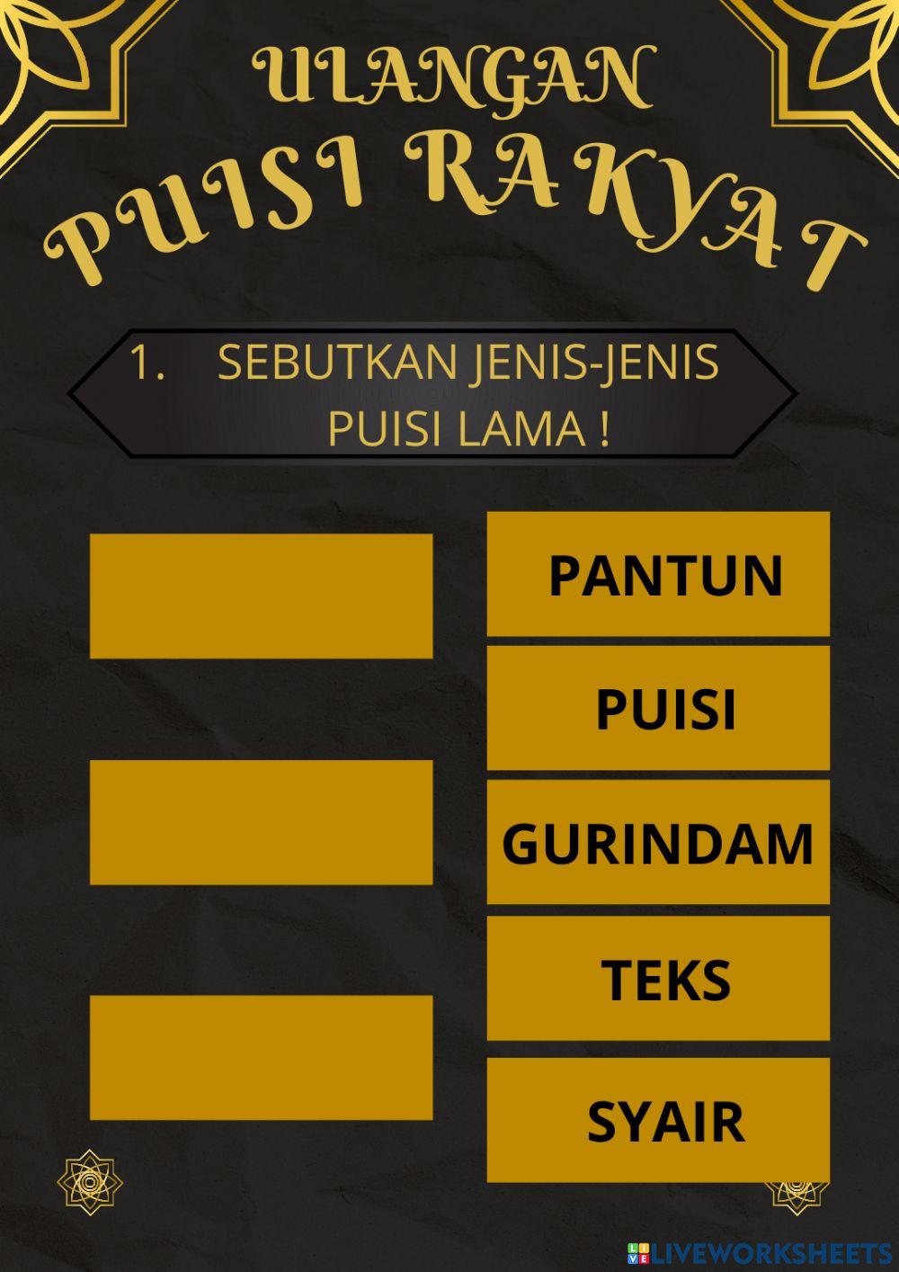 Puisi rakyat