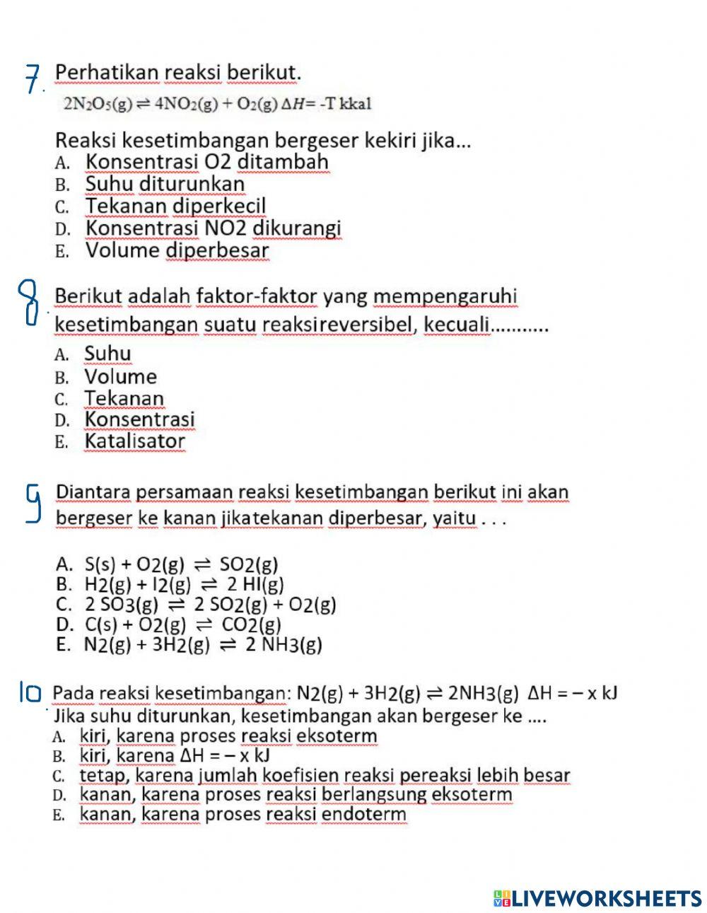 Kesetimbangan kimia Kesetimbangan kimia