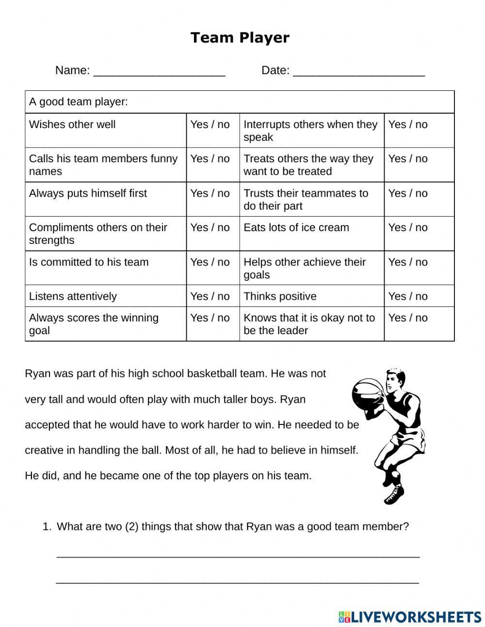 What it means to be a team player