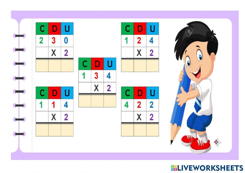 A multiplicar, listos !ya¡