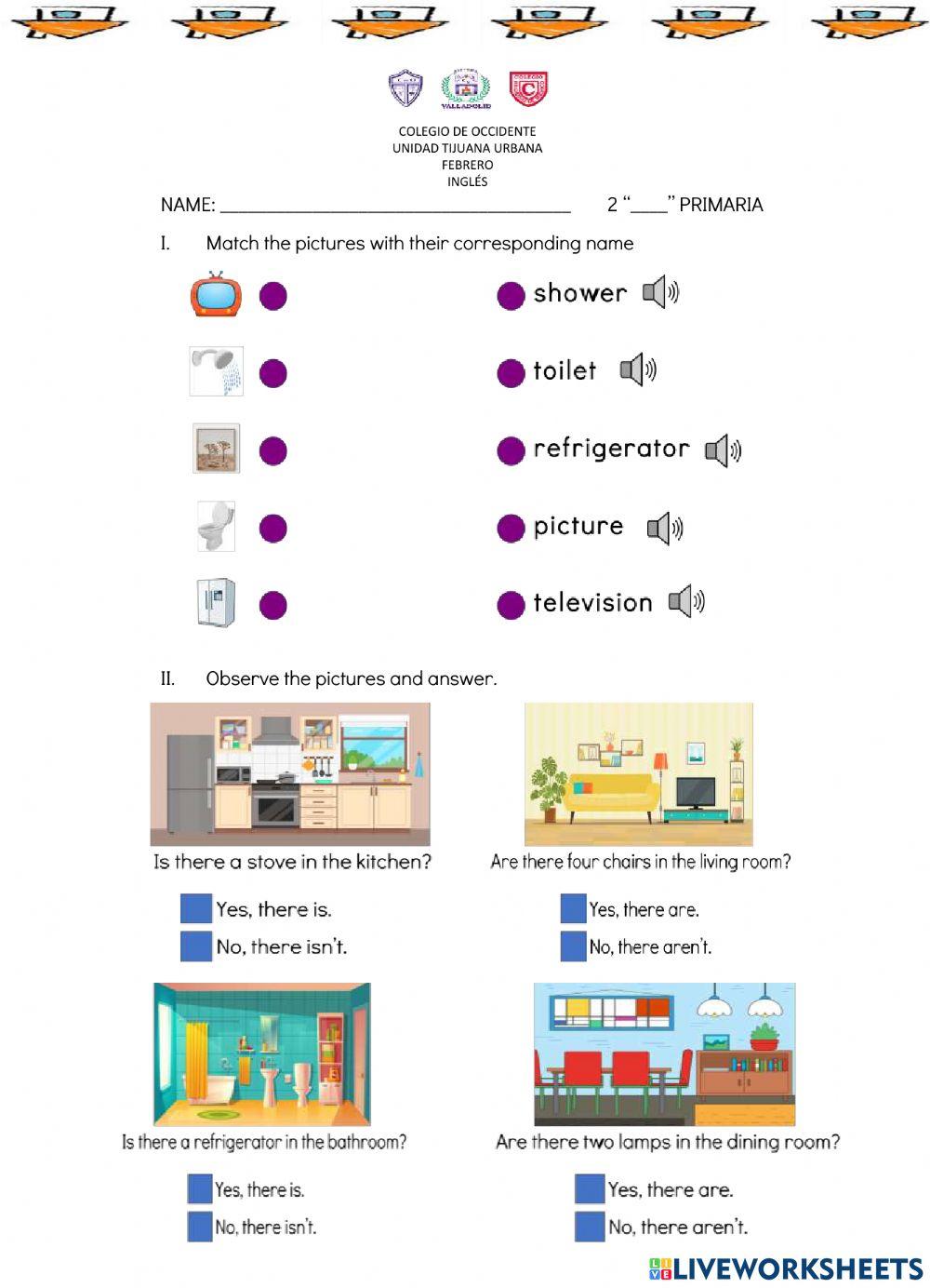 Examen Inglés 2p febrero