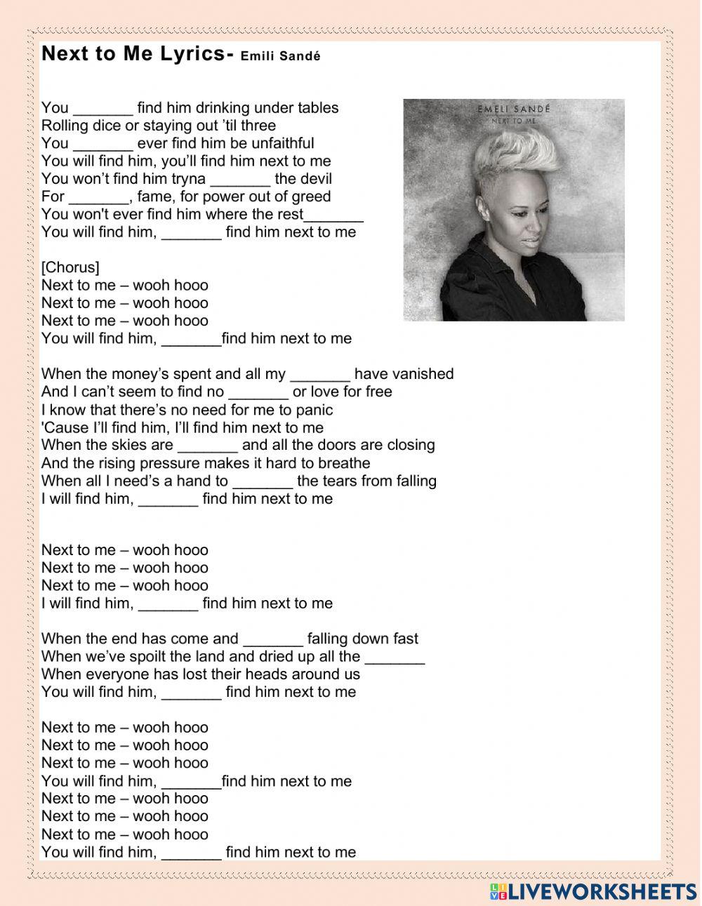 Future -Will- Song: Next to me