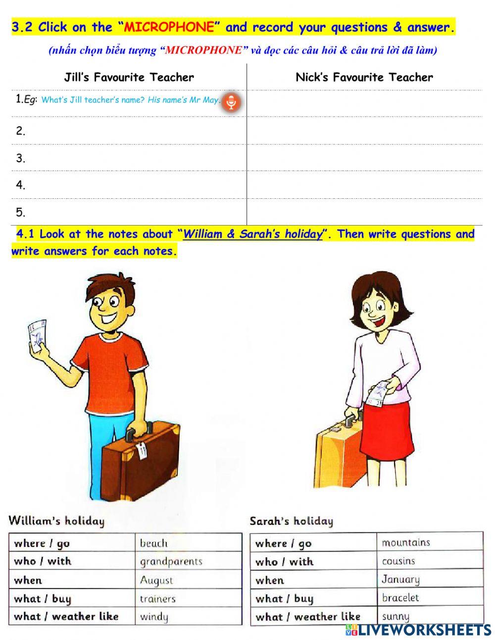 PU 4 - ACT Book - PG 66 & Speaking Part 2