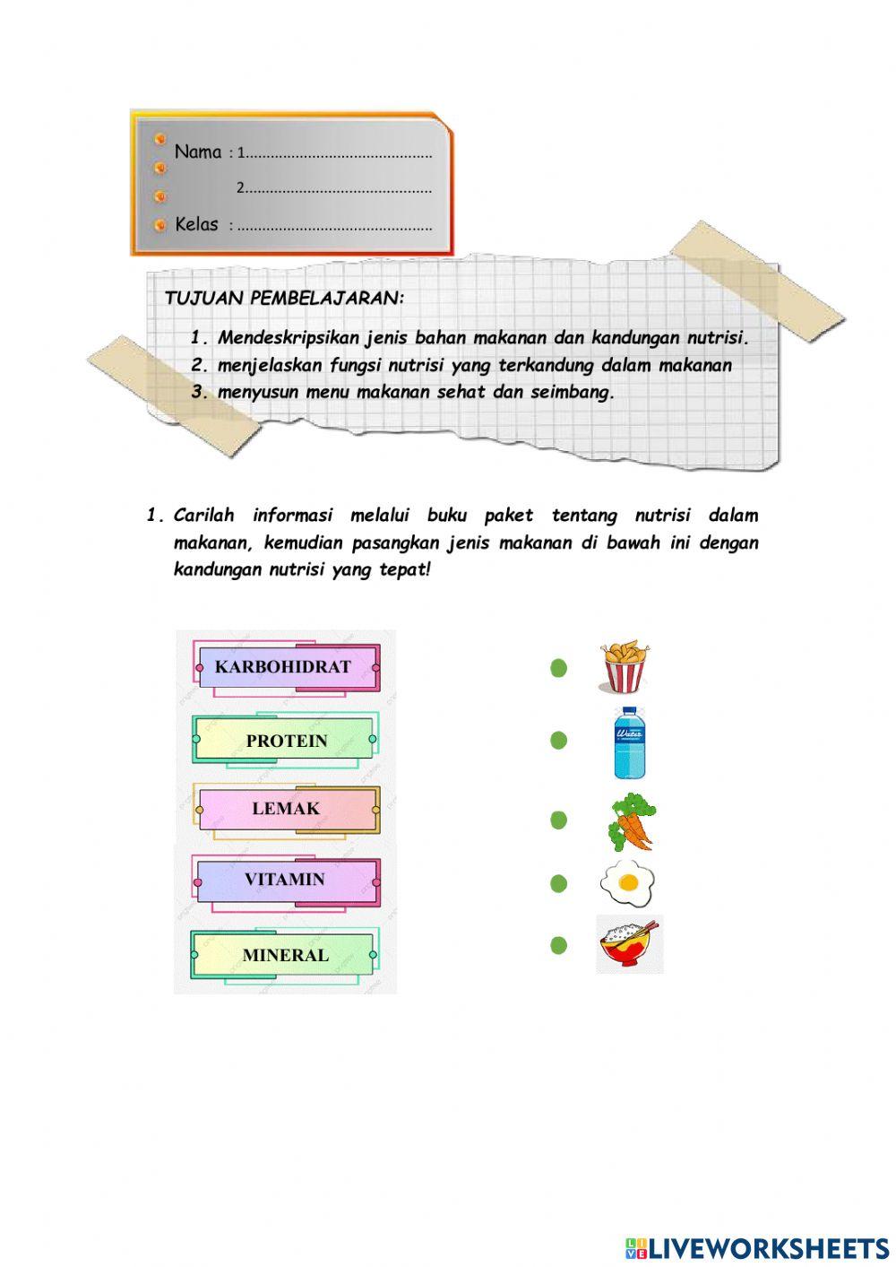 Lkpd sistem pencernaan (nutrisi)