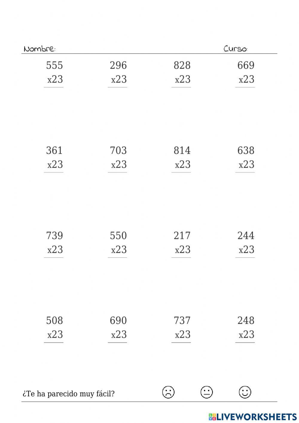 Operaciones aritméticas