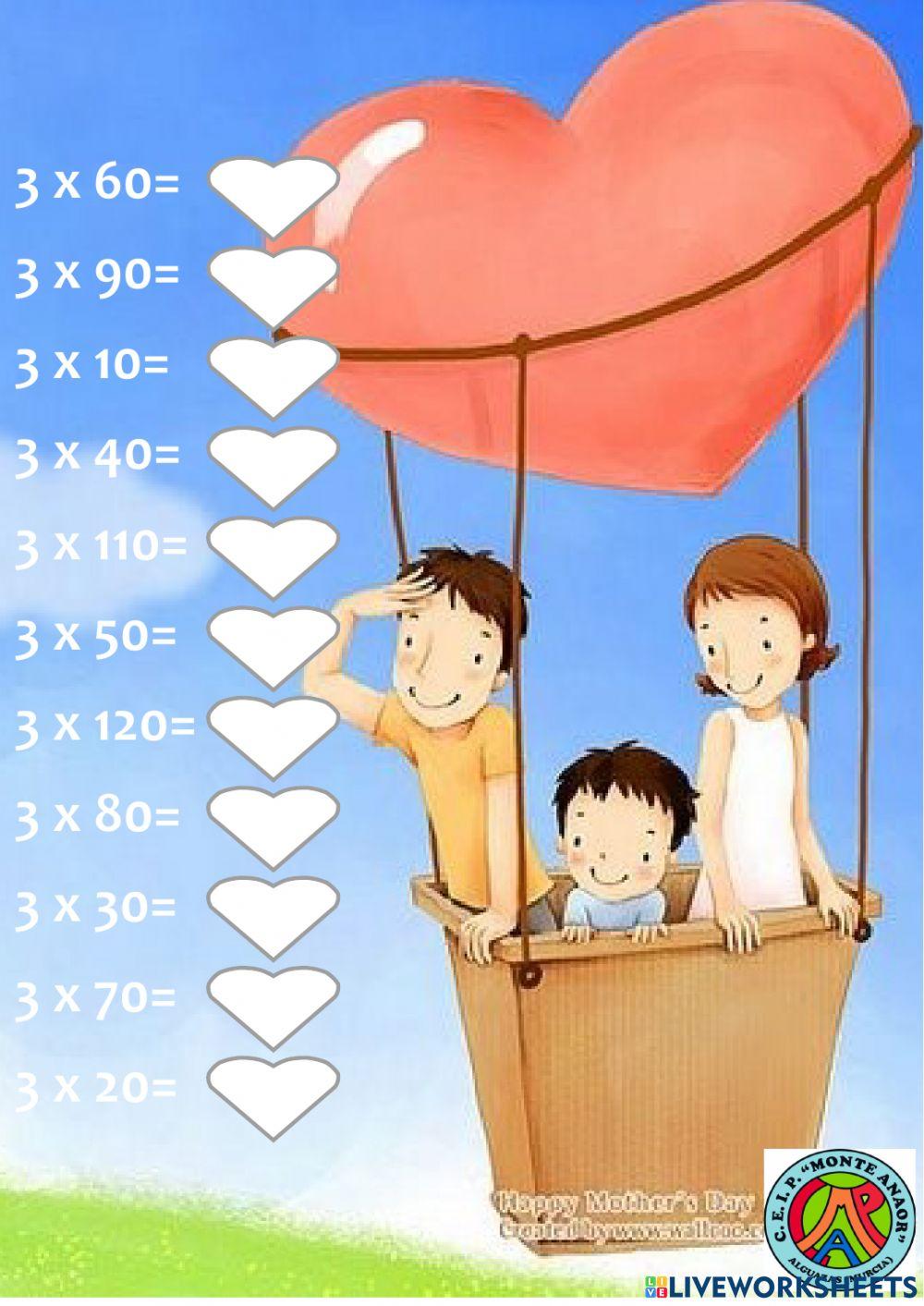 Tabla del 3 y extensión