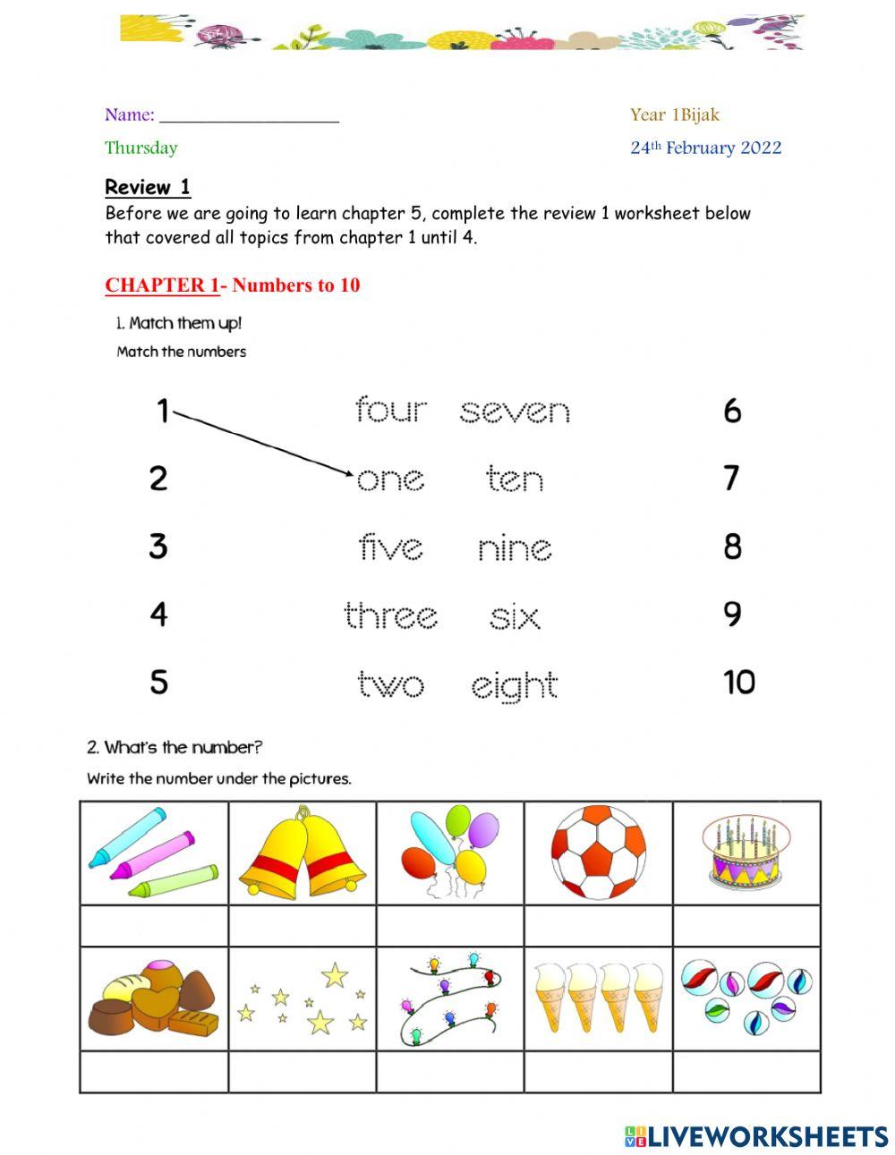 Review 1 Year 1 2022