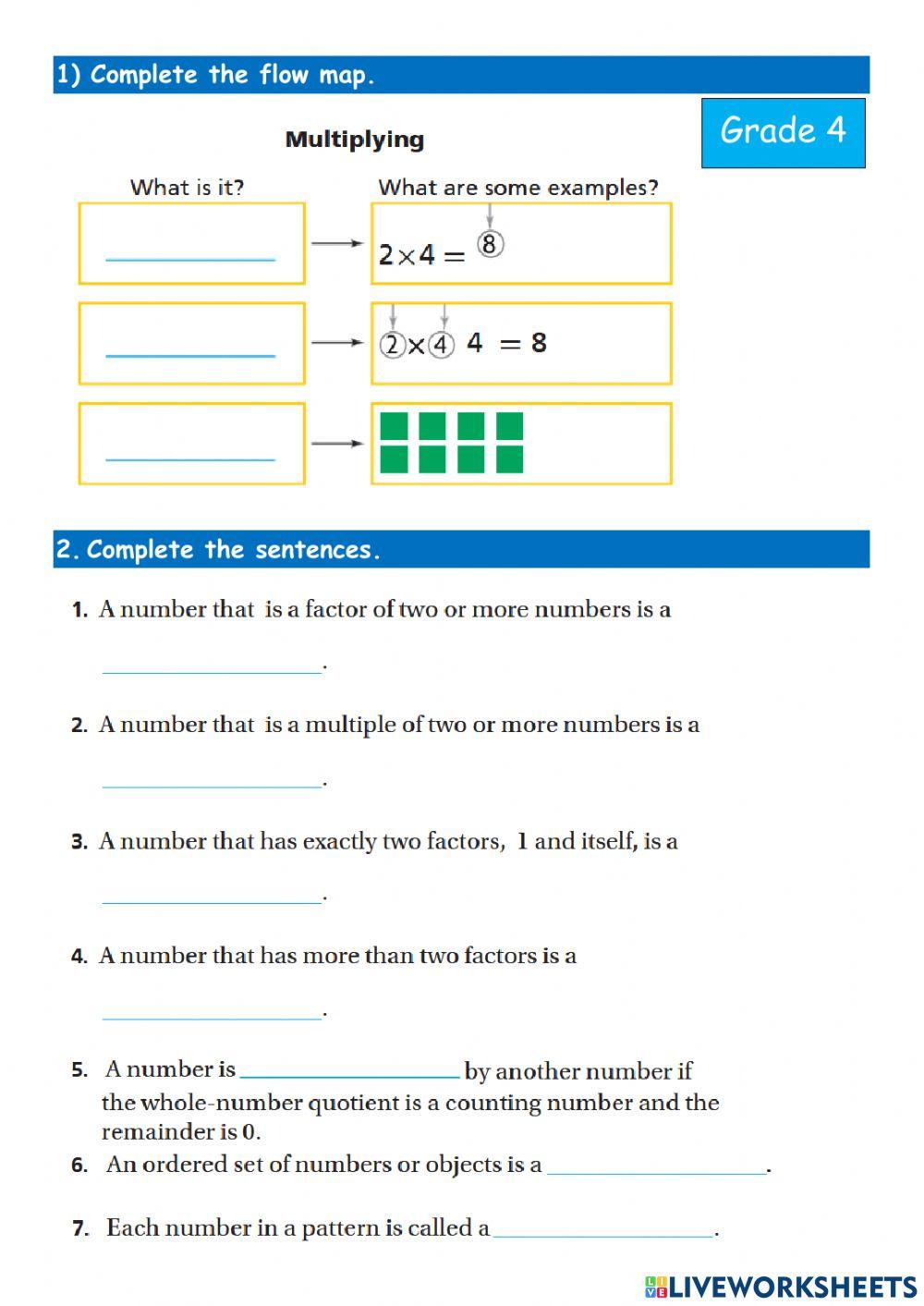 1895017 | Math Practice Grade 4 | Dalia Saleh