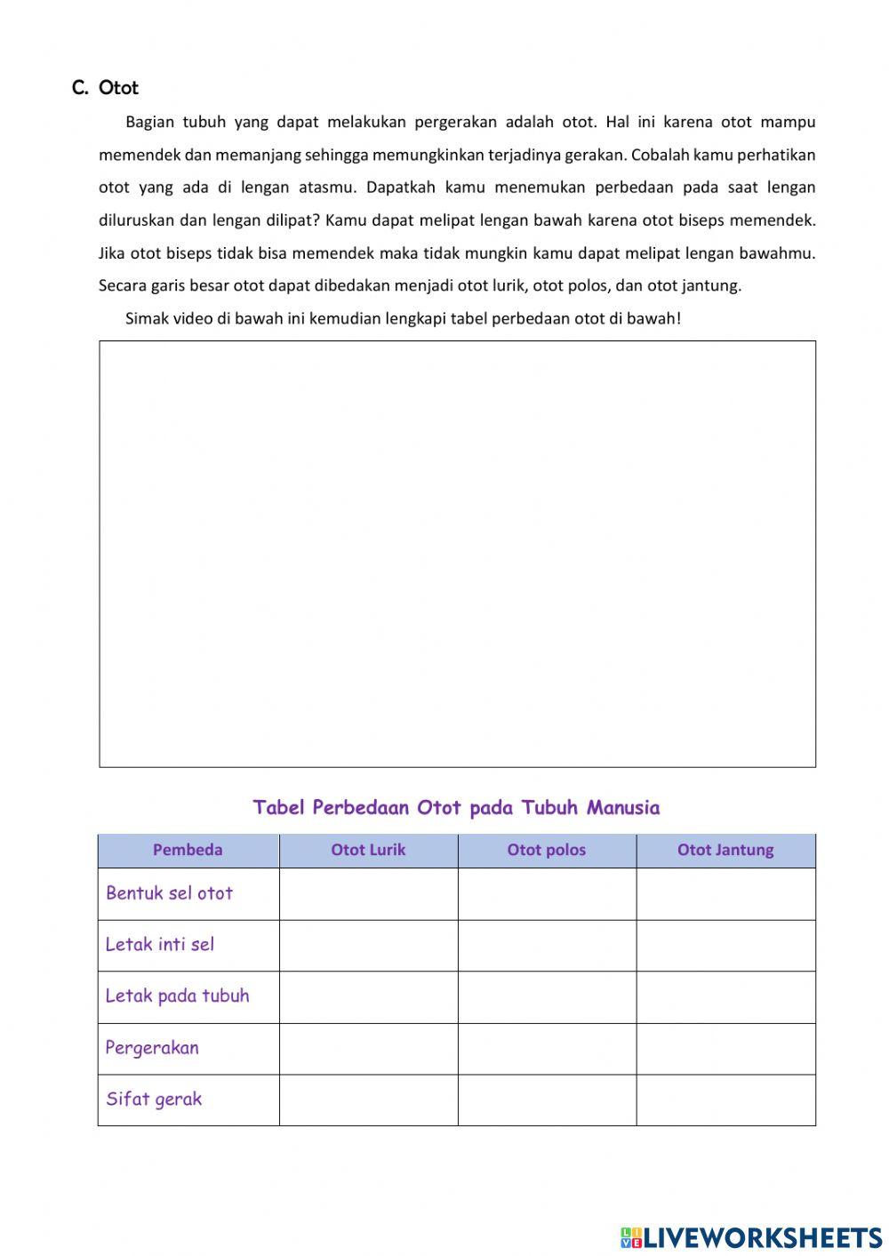 E-worksheet sistem gerak part 2