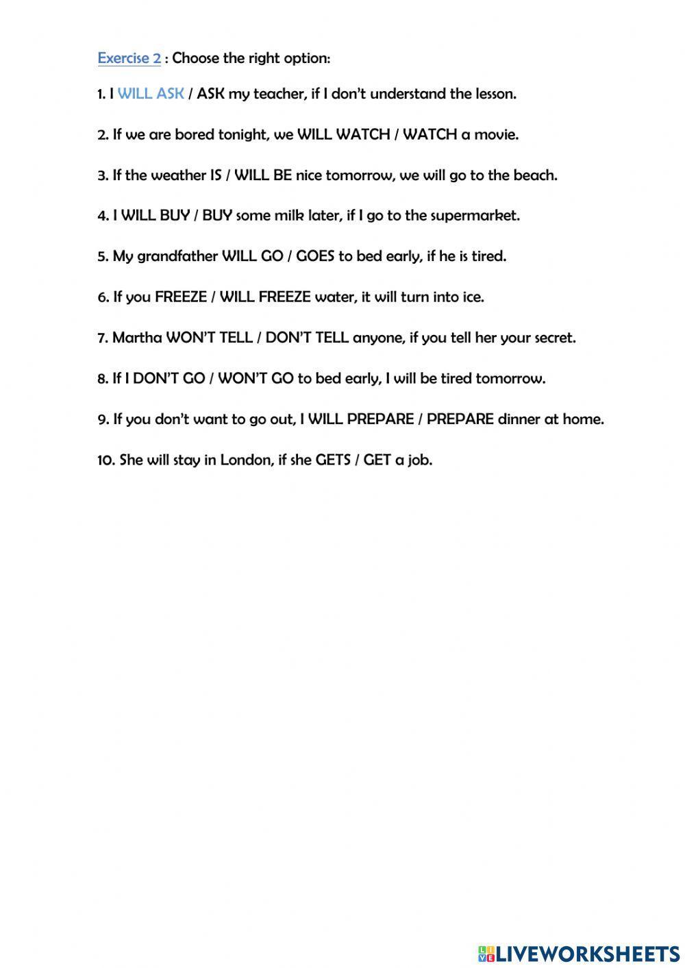 Lesson 37 - first conditional