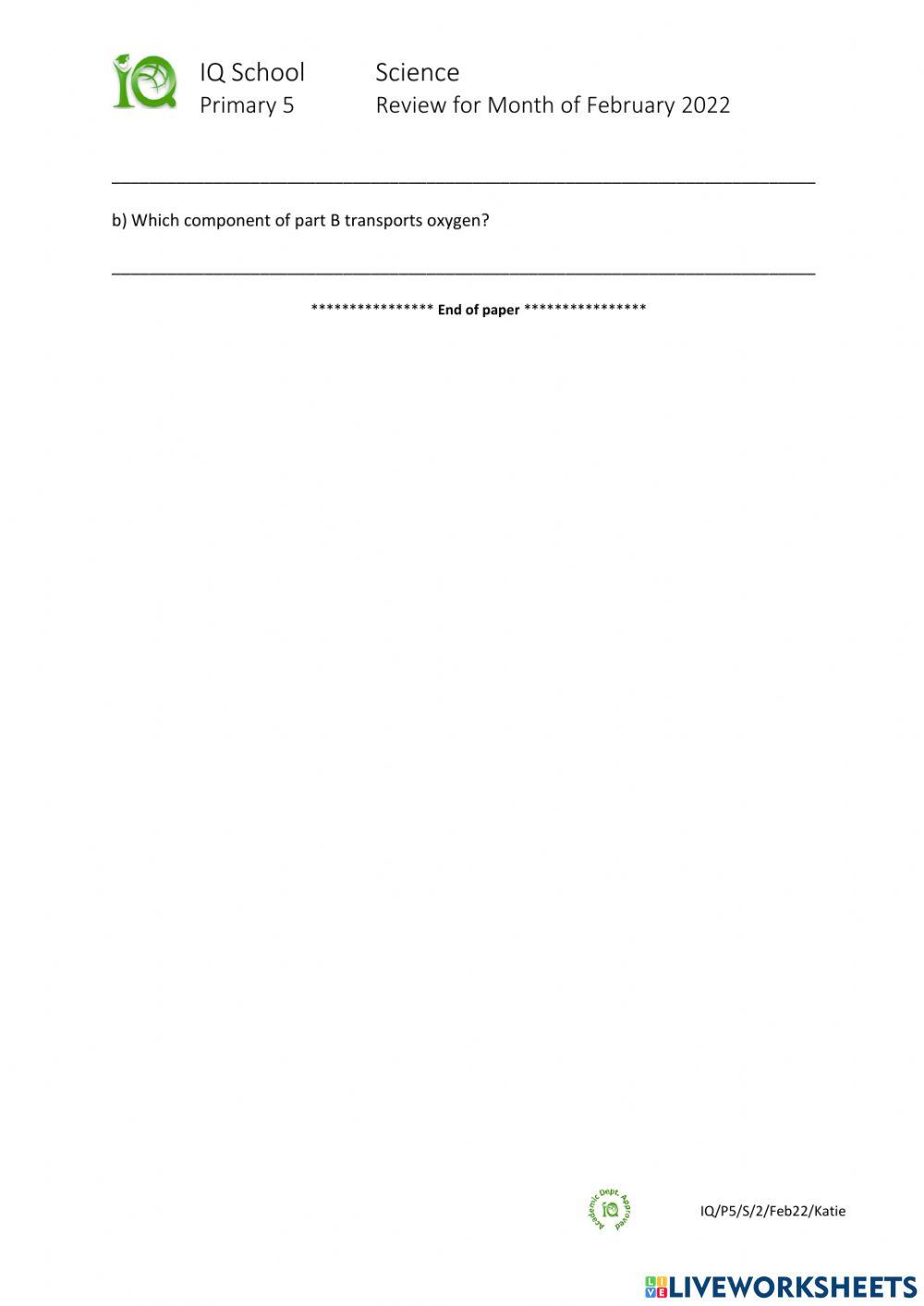 5E1 Science Monthly Review 2022