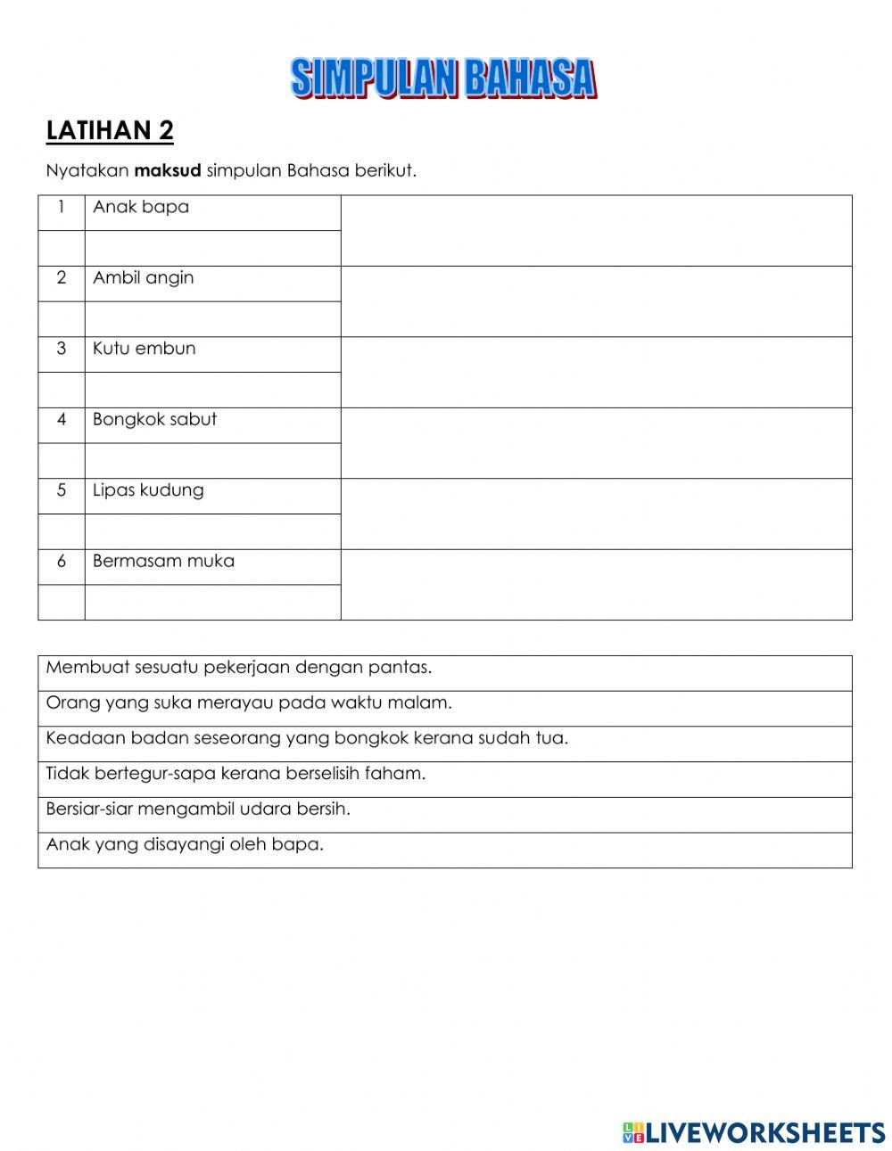 Simpulan Bahasa