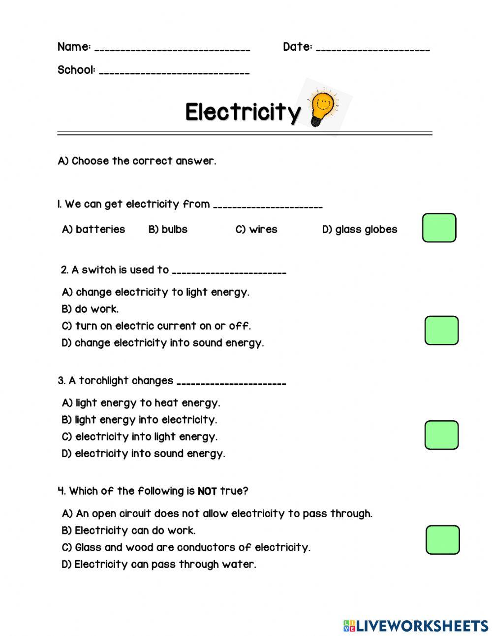 Electricity Assessment