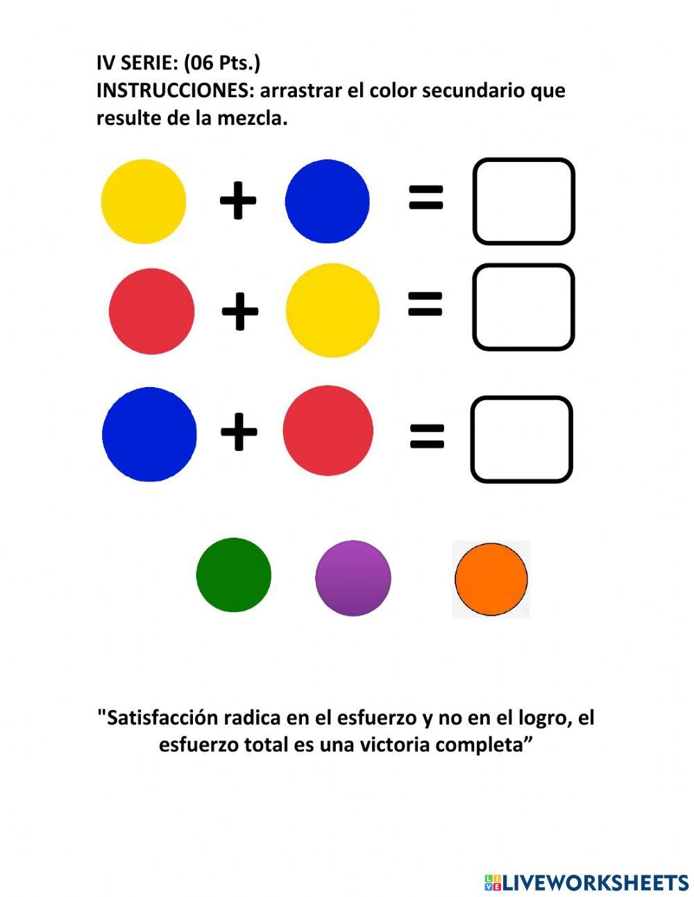 Colores primarios y secundarios