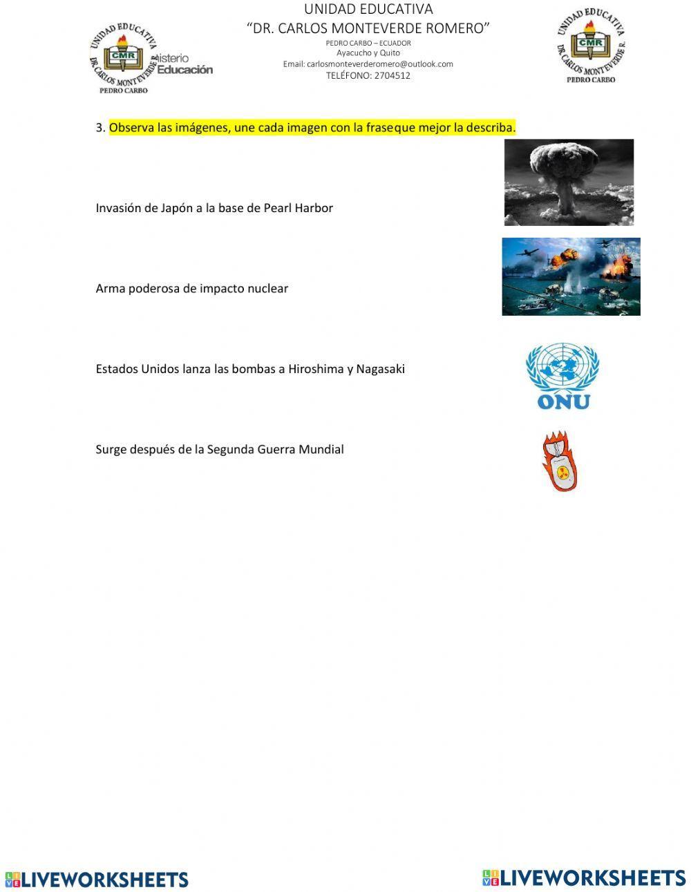 Examen de estudios sociales