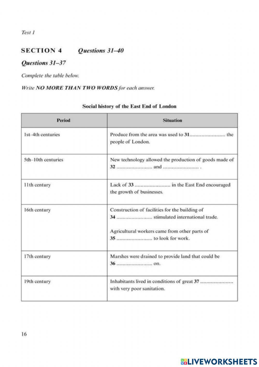 Cam 6 - listening - test 1