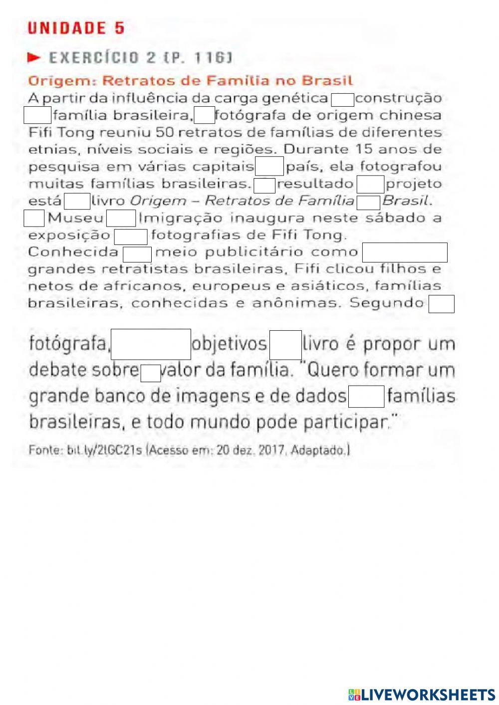 Artigos, preposições e contrações  +  Plural - Samba  - Unid 5 - p. 116