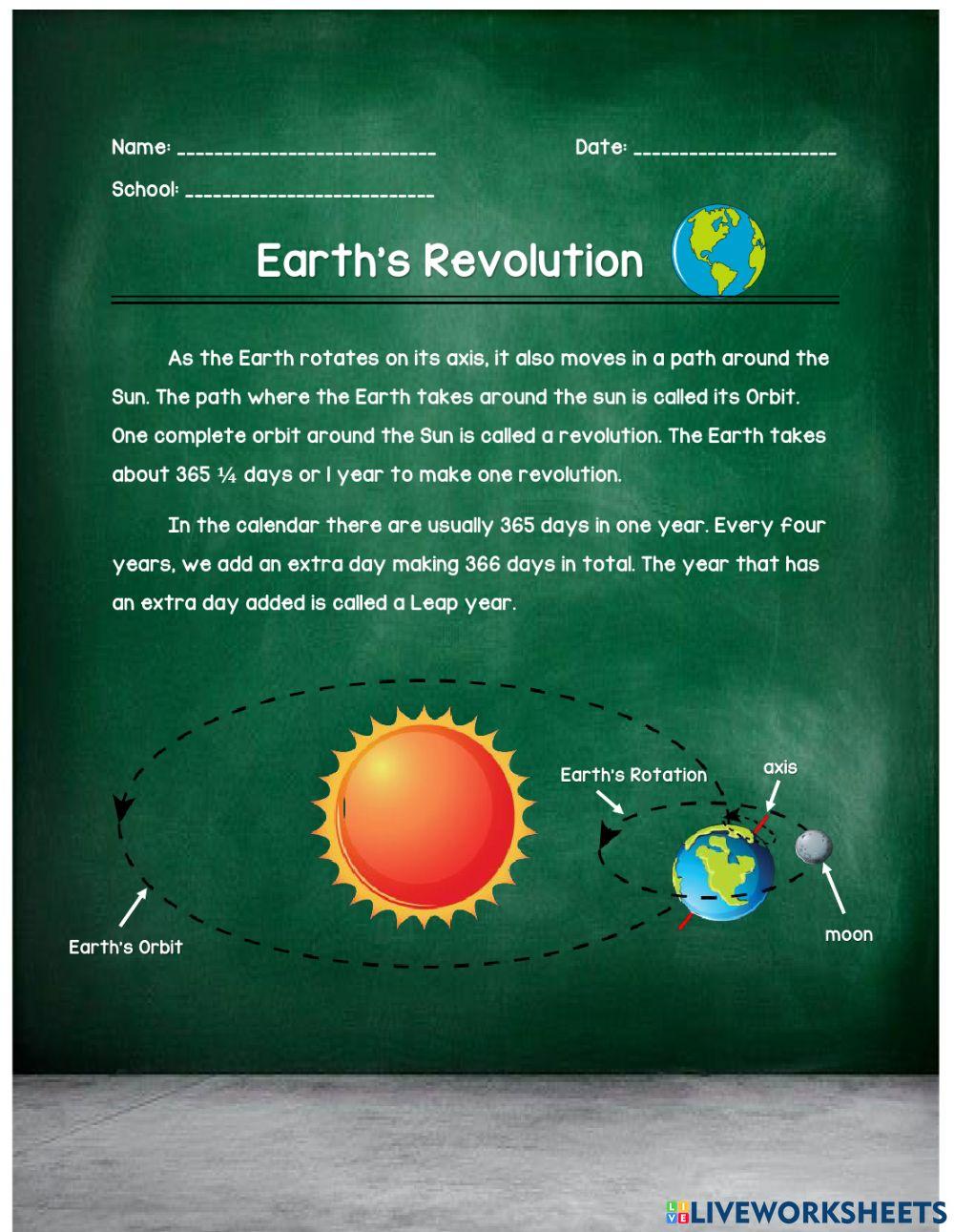 Earth's Revolution