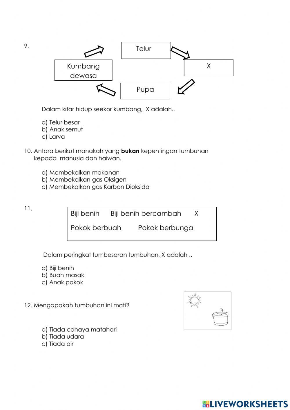 Pentaksiran penguasaan kemahiran asas kurikulum sains tahun 2