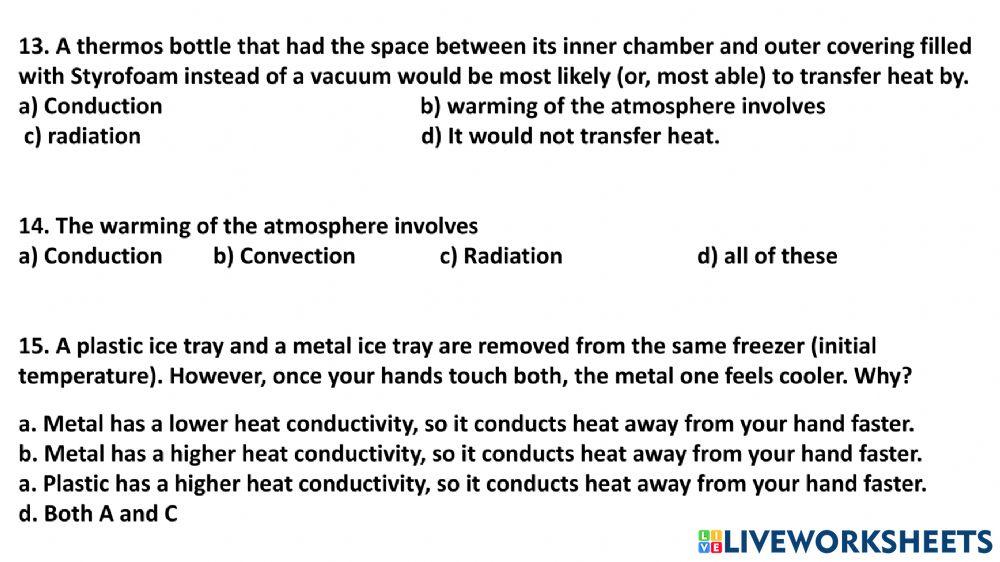 Heat transfer continuation