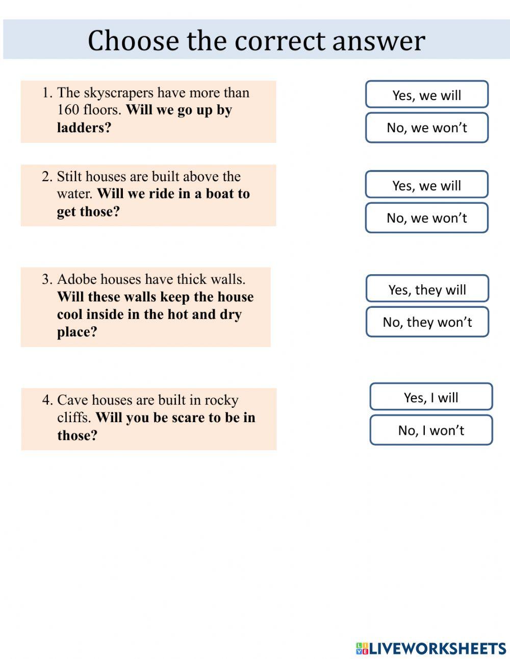 Different kinds of houses 2