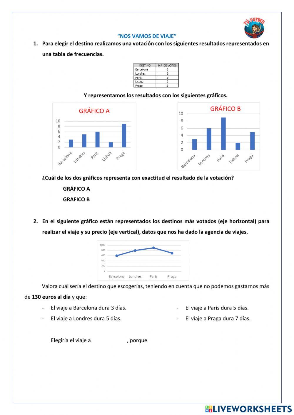 El viaje. Matemáticas 