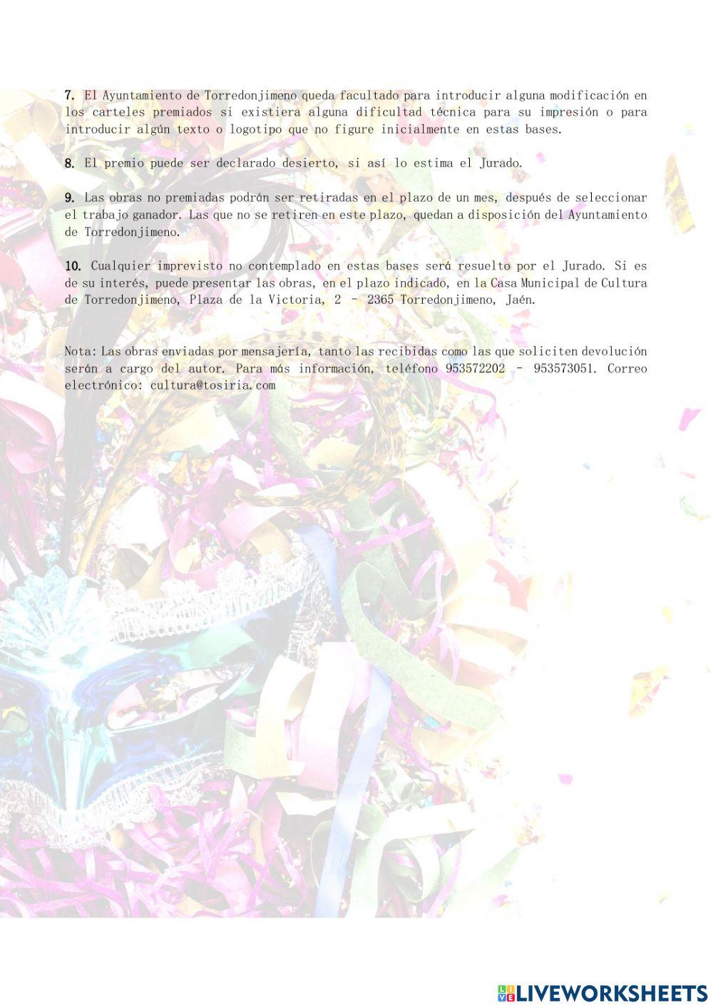 Concurso de Carnaval de Torredonjimeno