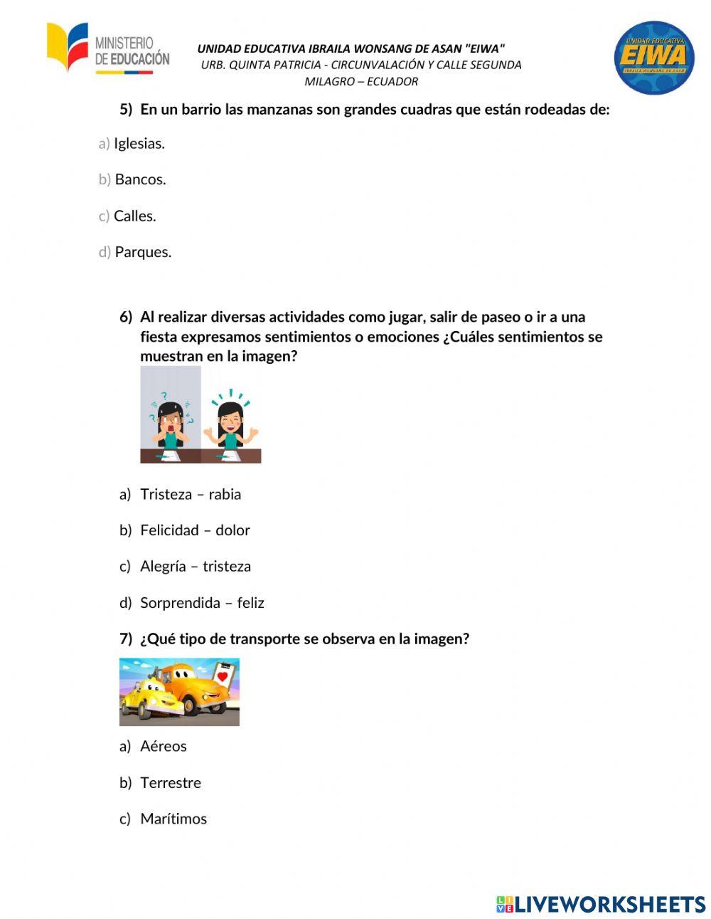 Evaluacion de estudios sociales