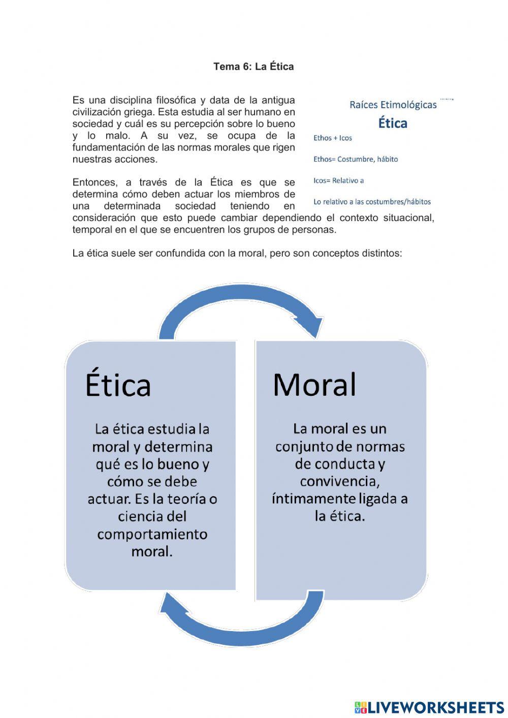 Tema 6: La Ética
