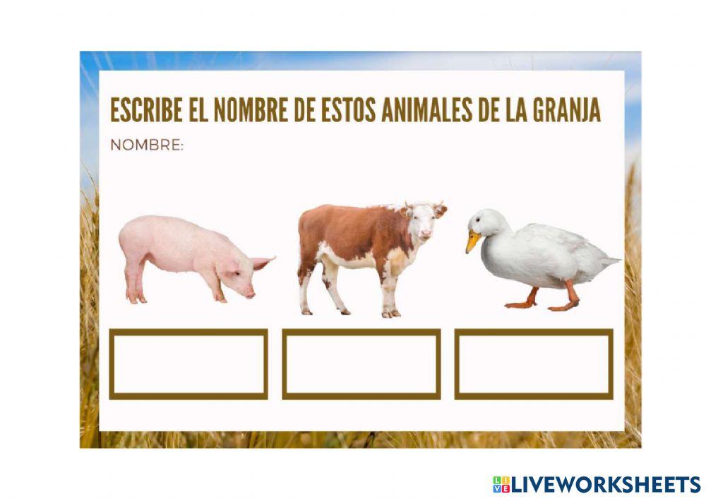 Los animales de la granja