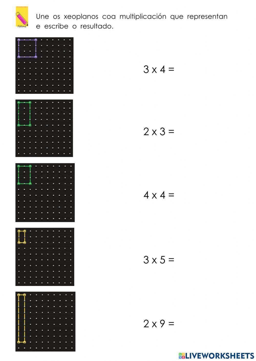 Multiplicamos con xeoplanos