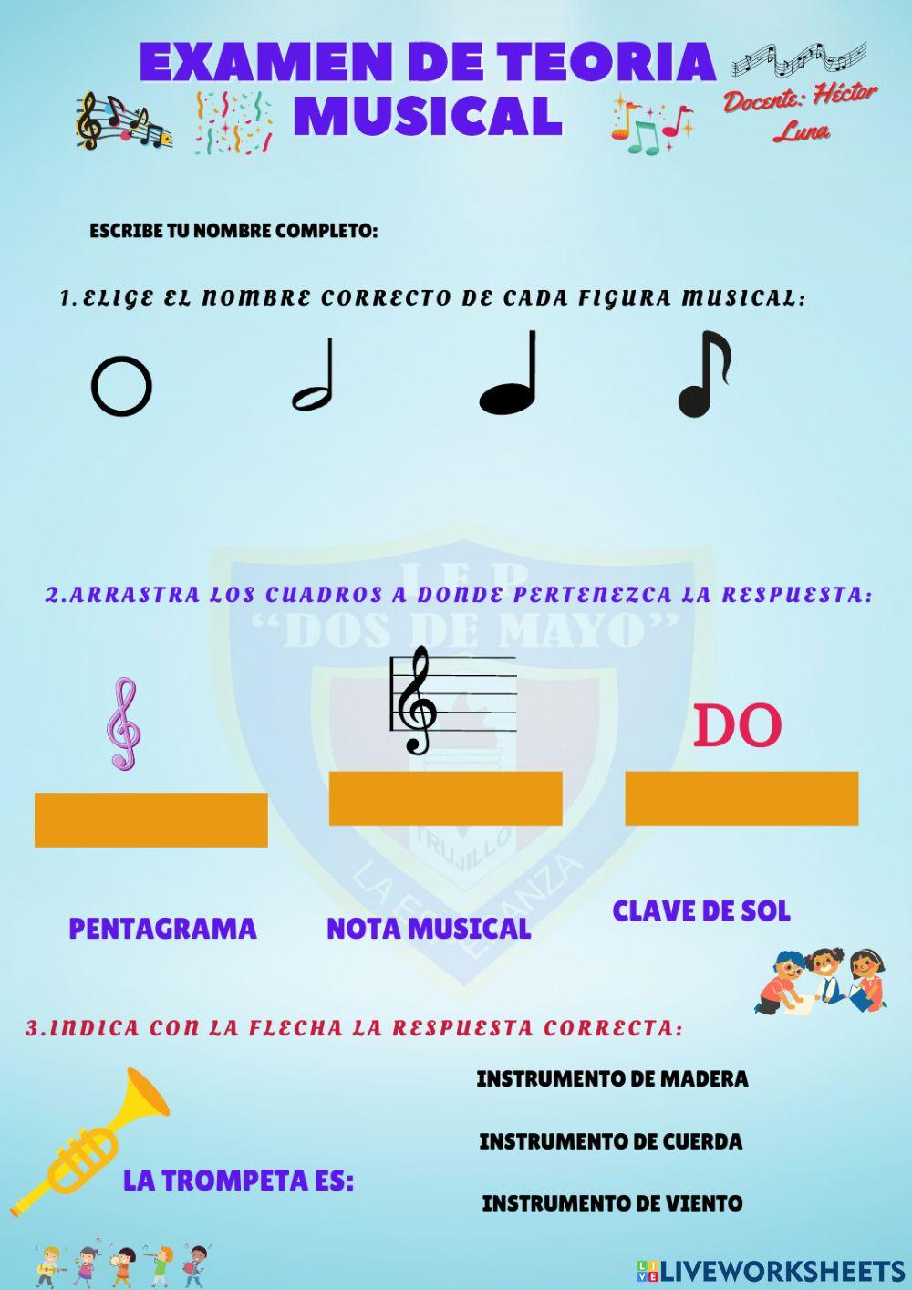 Teoria musica-examen
