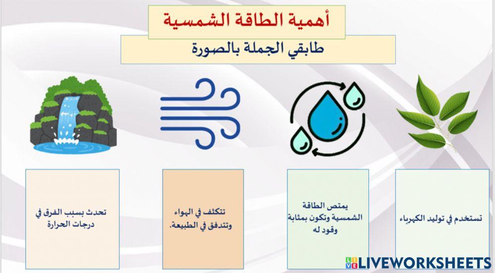 الشمس مصدر الطاقة