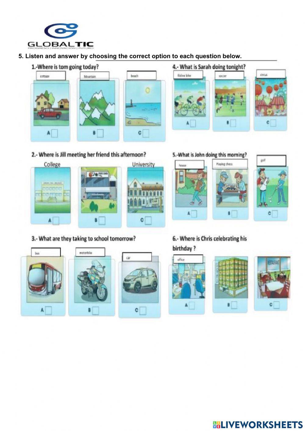 Present simple, Present Continuous, Past simple